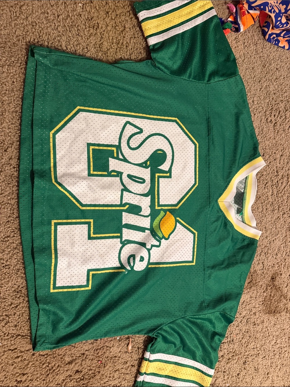 Green 'Sprite' Graphic Jersey Top